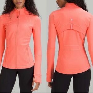 Lululemon raspberry cream define jacket NWOT